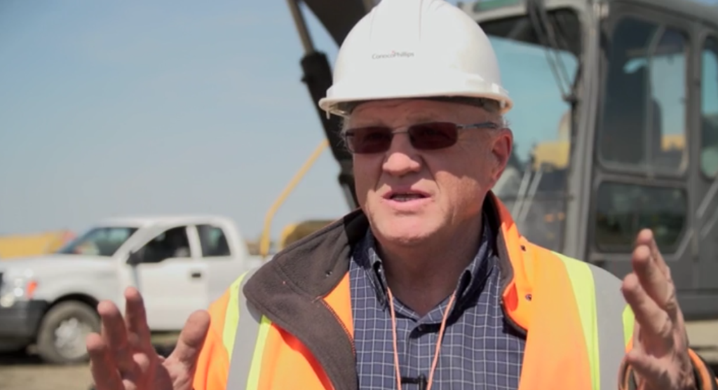 Dale explains the various hazards and safety protocols used on site.